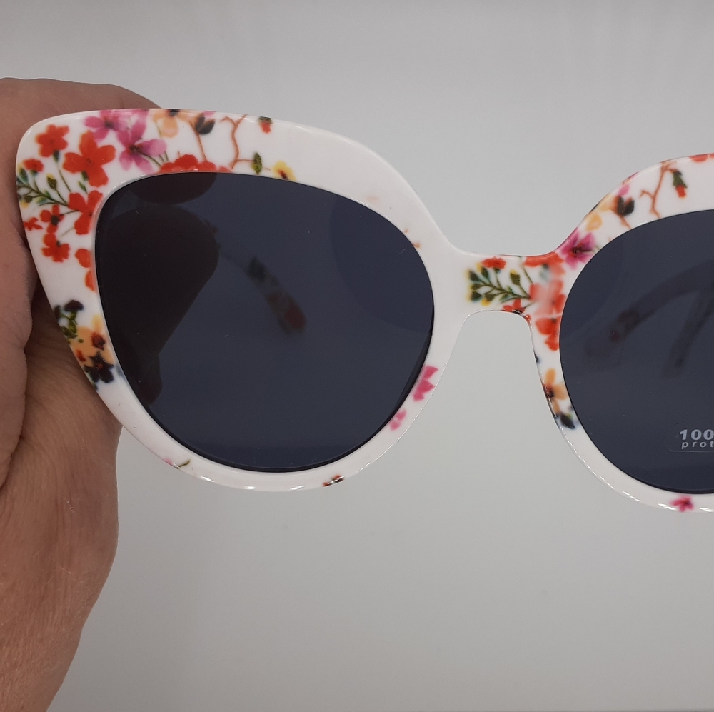 Torrid sunglasses s white floral cateye